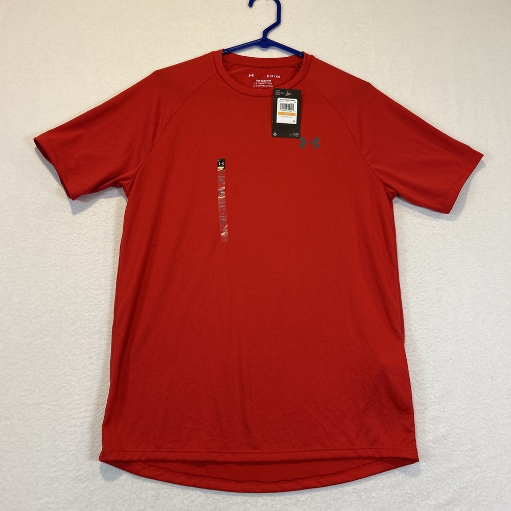 Under Armour Mens Tech 2.0 Short Sleeve Training T-Shirt Red Small 1326413